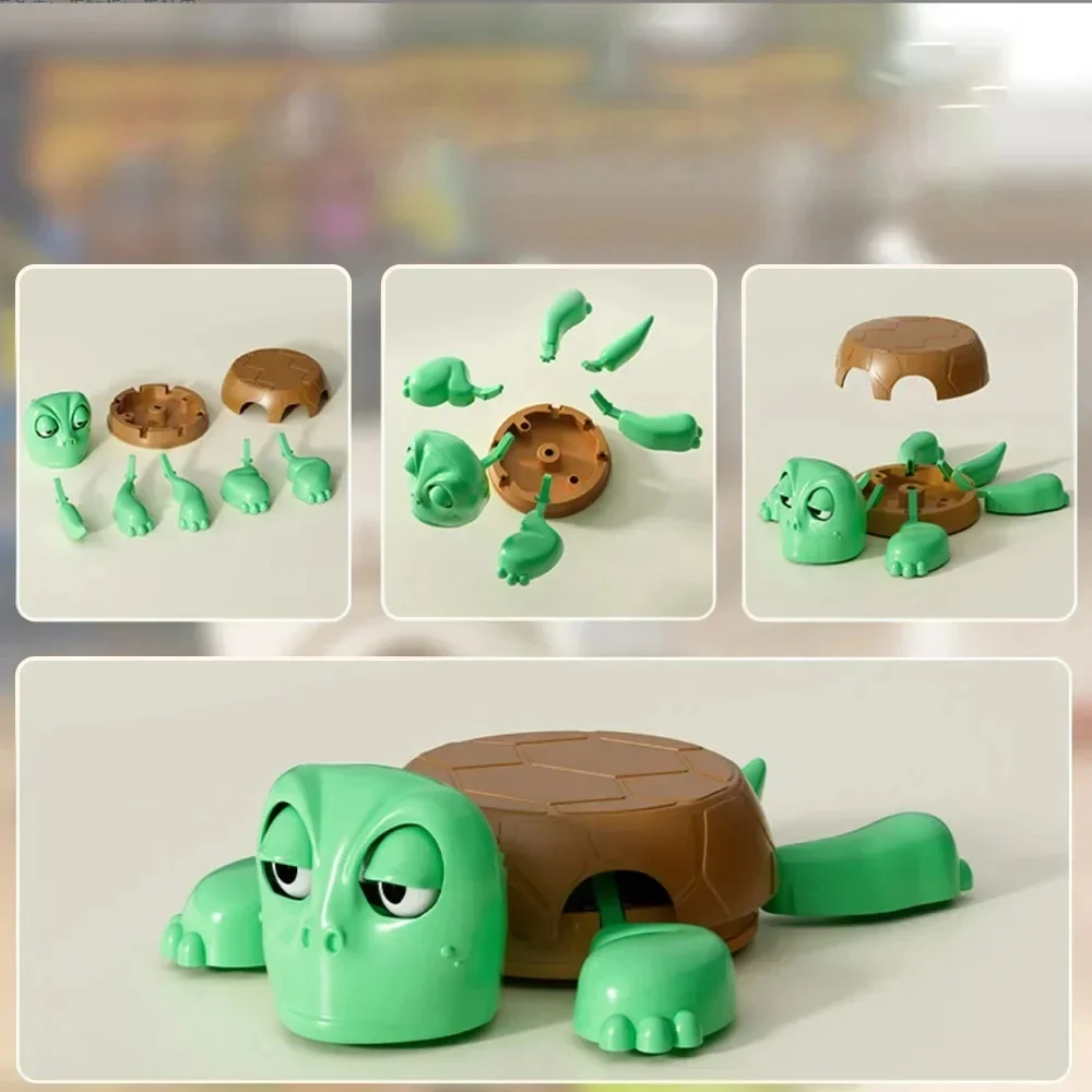 Press Struggling Turtle Toy Creative Fun Turtle Cup Pad Mug Holder with Funny Expression Decor Kid Prank Toy Gift - Image 4