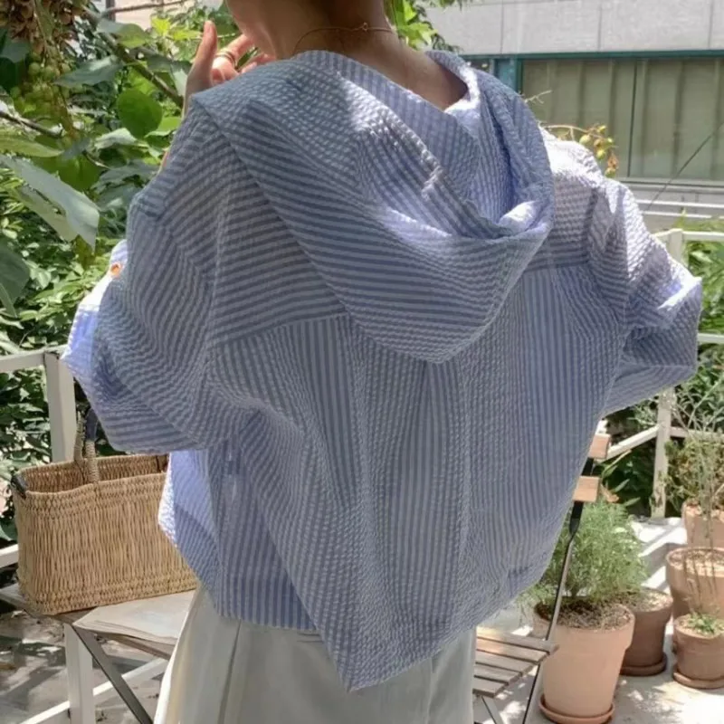 Women Shirt Summer Fashion Sunshade Long Sleeve Casual - Image 2