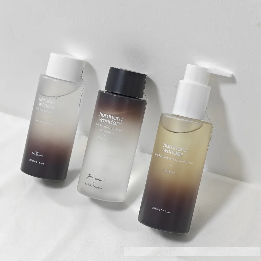 HARUHARU Miracle Black Rice Moisturizing Cleansing Oil Pore Control Cleansing Oil Black Rice Hyaluronic Acid Toner Moisturizing - Image 2
