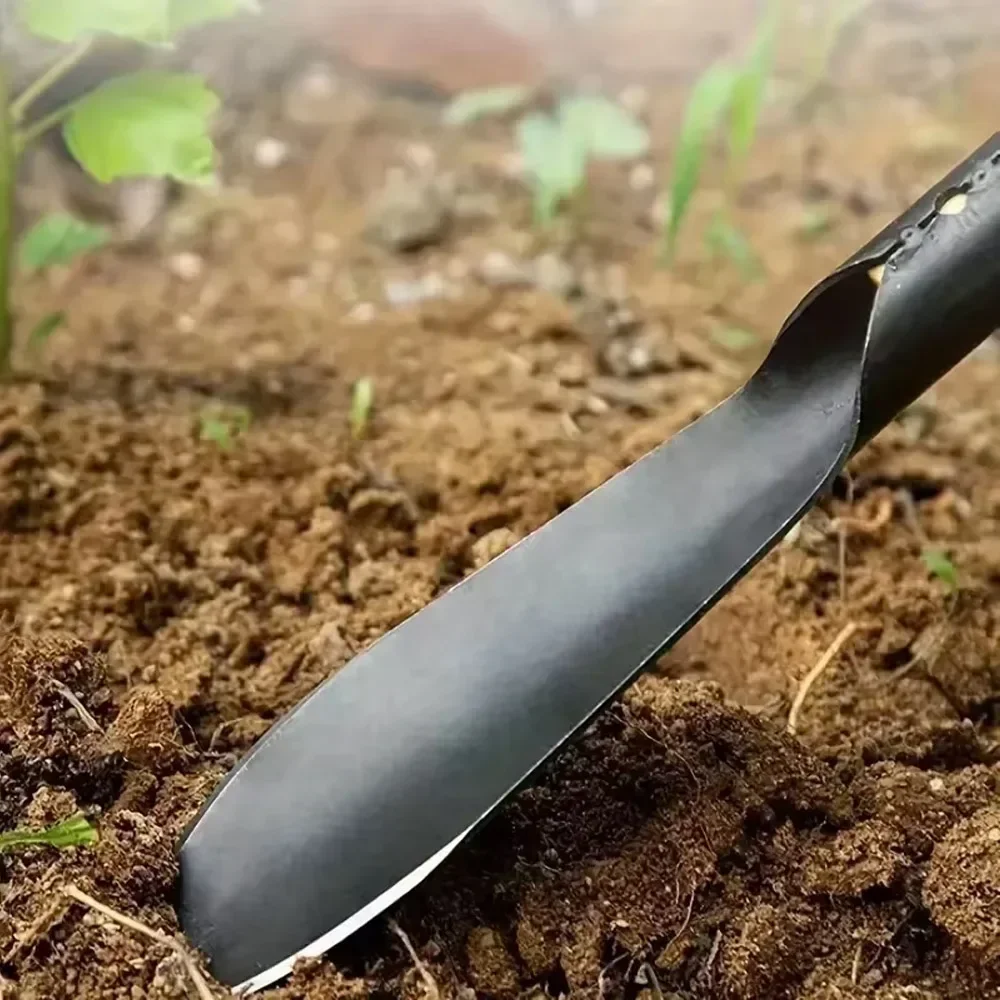 Versatile Garden Shovel for Planting Flowers Weeding Loosening Soil with Sturdy Iron Hoe for Wild Vegetables Harvest - Image 5