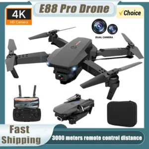 2025 E88Pro RC Drone 4K Professinal With 1080P Wide Angle HD Camera Foldable Helicopter WIFI FPV Height Hold Gift Toy