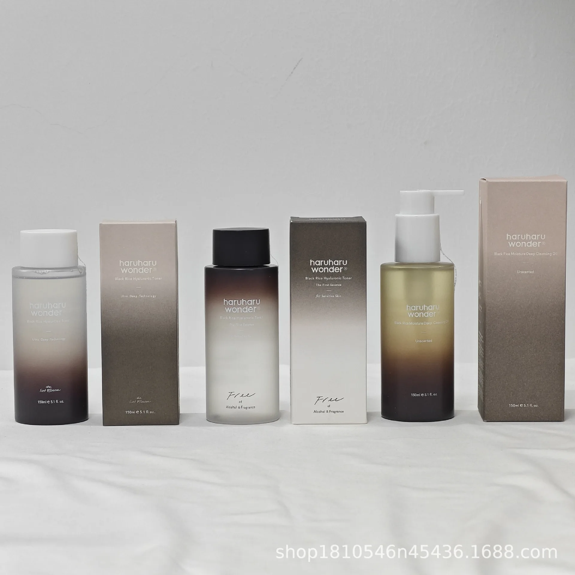 HARUHARU Miracle Black Rice Moisturizing Cleansing Oil Pore Control Cleansing Oil Black Rice Hyaluronic Acid Toner Moisturizing