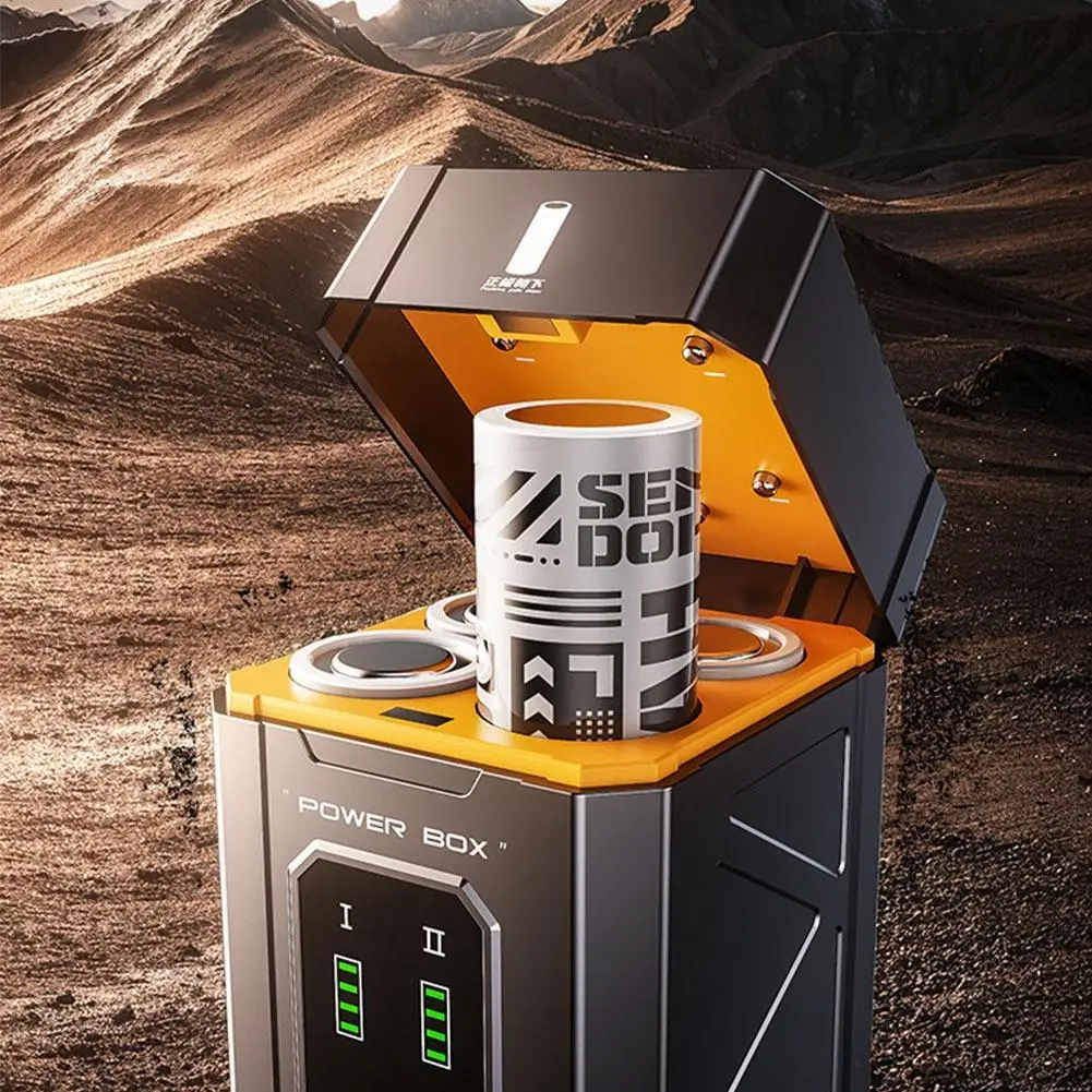 10000mAh/25000mAh Replaceable Battery Power Bank Tactical Separate Supply Mobile Capsules Battery Charger Magazine Mech Pow C5D2 - Image 2