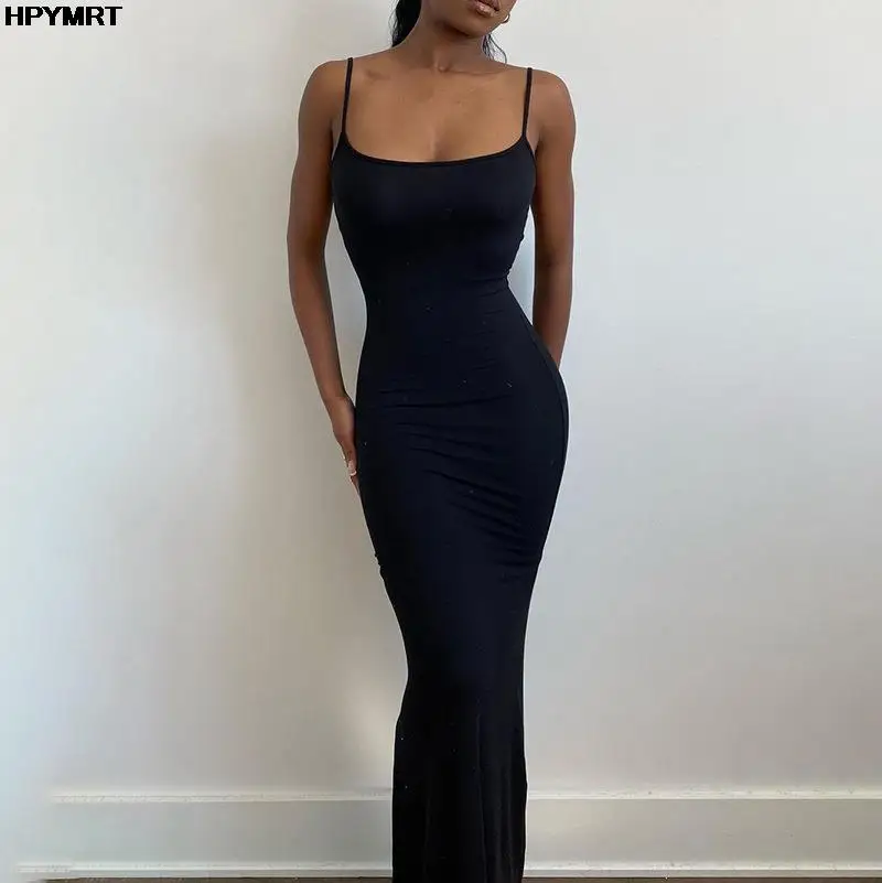 Satin Slip Sleeveless Backless Slim Sexy Maxi Dress 2022 Spring Women Party Y2K Concise Bodycon Elegant Dresses Female Clothing - Image 2
