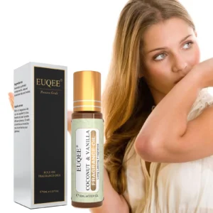 EUQEE 10ml Women's Roller Fragrance Oil-Coconut Vanilla Bubble Gum Bright Crystal Bombshell Midnight Rose Angel Aroma Oils