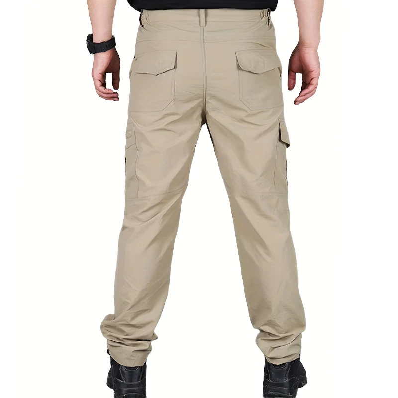 Casual Men Pants Summer Multiple Pockets Cargo Pants Quick Dry Thin Trousers Outdoor Hiking Workout Breathable Long Pant New - Image 2