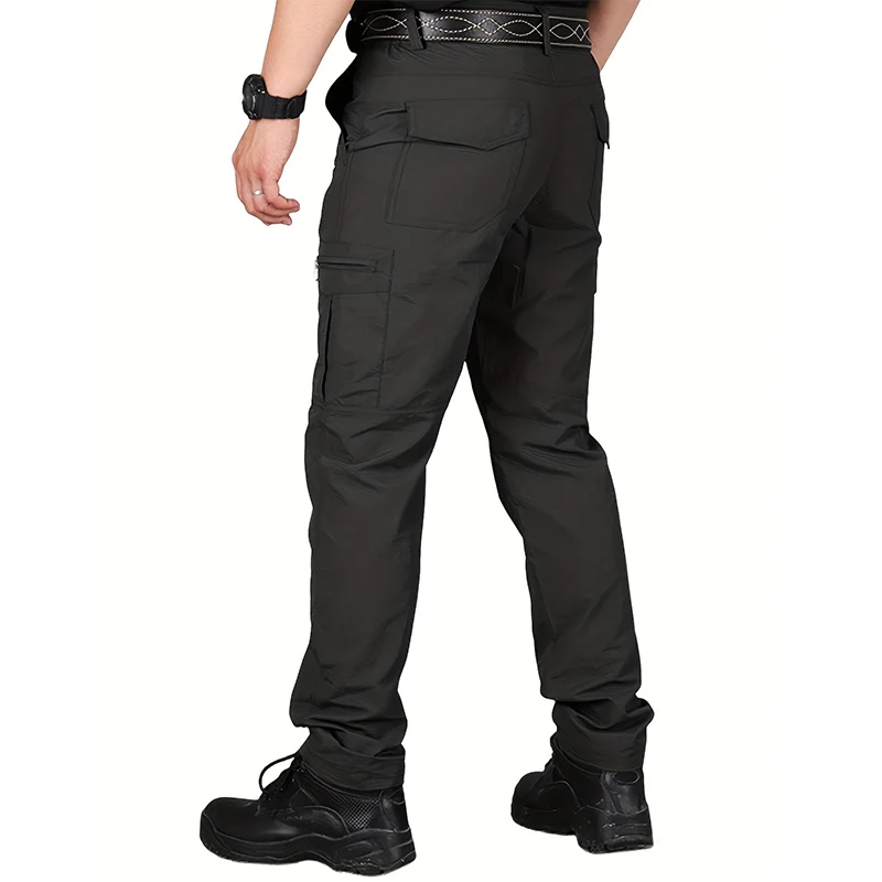 Casual Men Pants Summer Multiple Pockets Cargo Pants Quick Dry Thin Trousers Outdoor Hiking Workout Breathable Long Pant New - Image 5