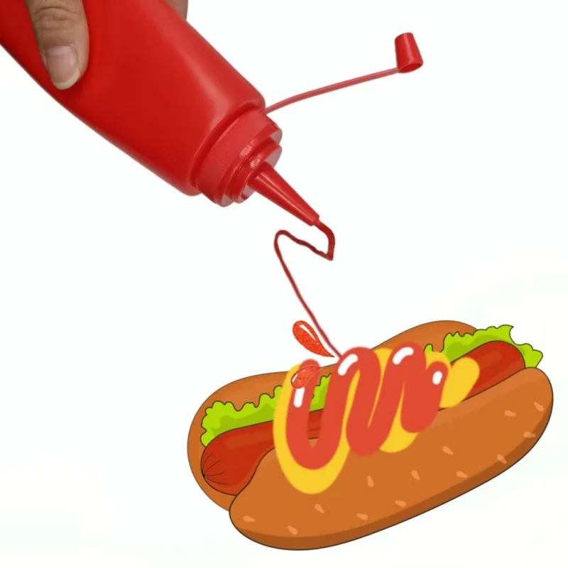 Kids Funny Prank Ketchup Bottles - Practical Joke Tomato Sauce Toy Fake Ketchup Bottle for Surprise Gift Cool Frightening Item - Image 2