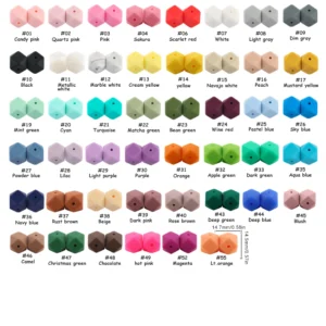 10/20pcs 14mm New Hexagon Silicone Beads For Jewelry DIY Multi functional bracelet necklace Etc Handmade Products Accessories