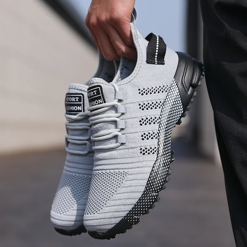 Men Casual Sneakers Mesh Lightweight Breathable Soft Soled Running Shoes Slip-on Male Flats Loafers Shoe Trainers Zapatos Hombre - Image 5