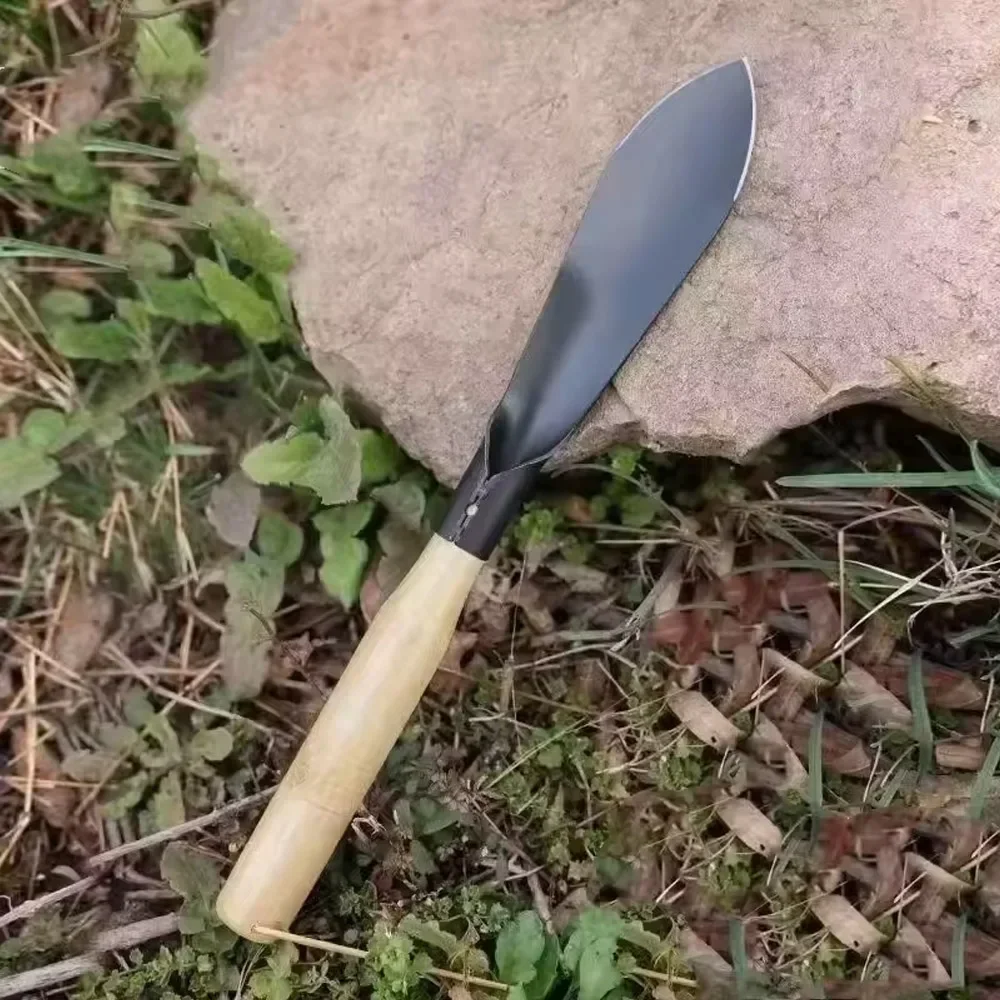 Versatile Garden Shovel for Planting Flowers Weeding Loosening Soil with Sturdy Iron Hoe for Wild Vegetables Harvest - Image 4