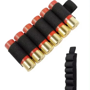 6-Slot Tactical Shotgun Shell Pouch - MOLLE Ammo Bag with Velcro Closure, Heavy Duty Nylon for Hunting & Outdoor​