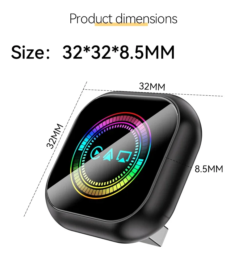 3 in 1 Wireless CarPlay Airplay for Apple Smart AI Box Mini Android Auto Mirror Link Adapter For Android For Car OEM GPS System - Image 6