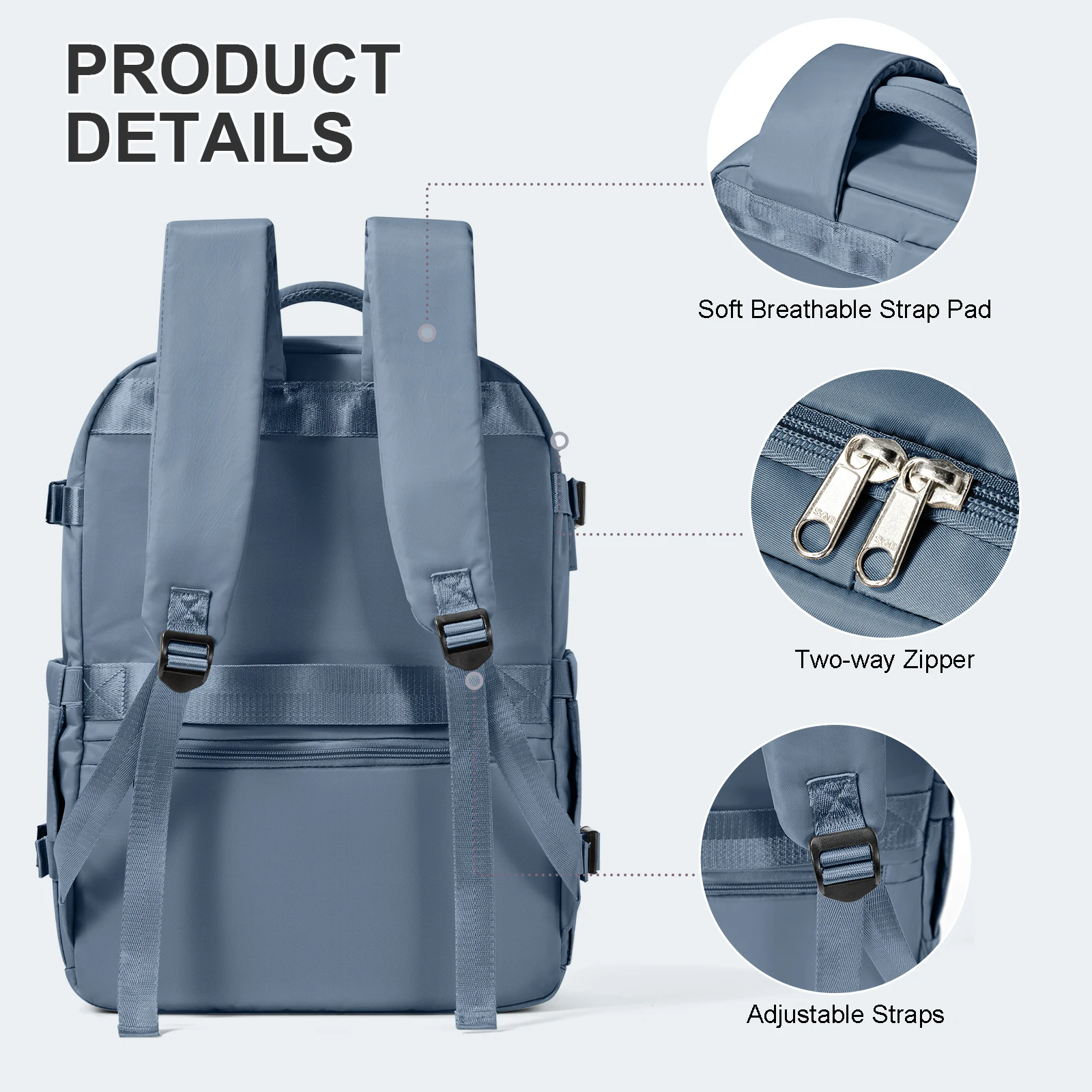 Laptop Bag Travel Backpack for Women Large Capacity Easyjet Carry-Ons 45x36x20 Backpack Ryanair 40x20x25, Men's Cabin Backpack - Image 5