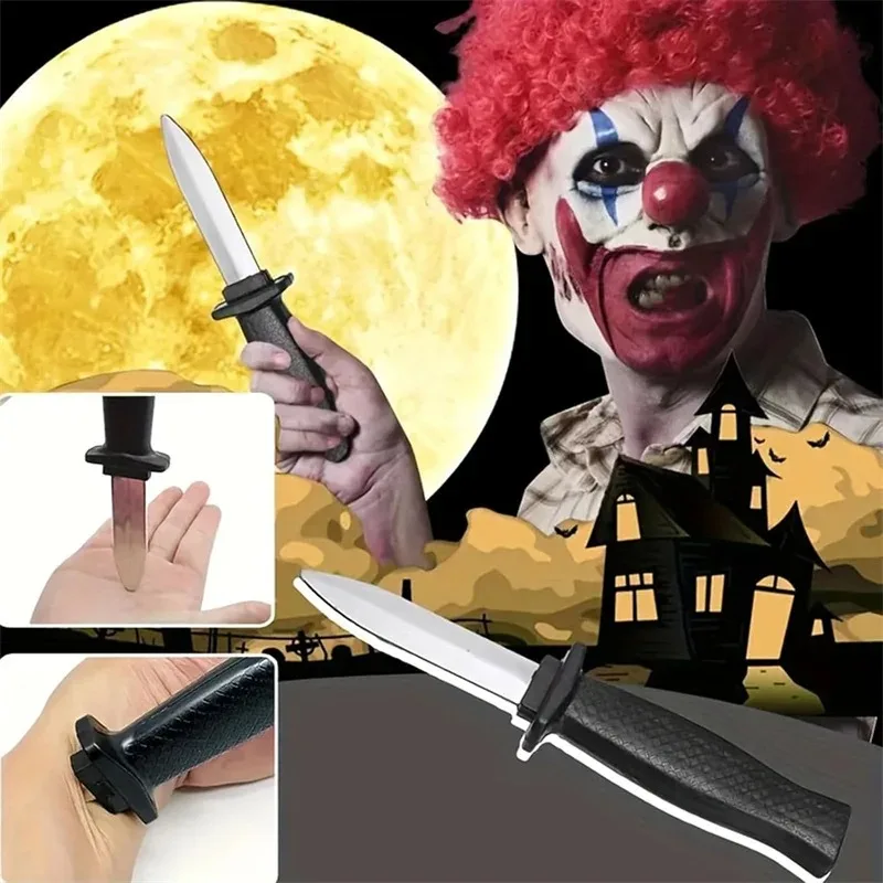 Retractable Fake Knife - Adult Plastic Magic Prank Toy for Jokes, Scary Tricks & Halloween Props (Realistic Toy) - Image 4