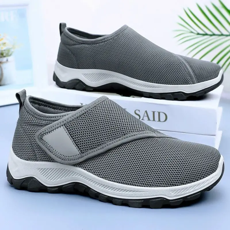 Men Shoes Slip on Fashion Sneakers Male Sport Running Shoes Breathable Gym Training Walking Tennis Shoes Non Slip Workout Flats - Image 2