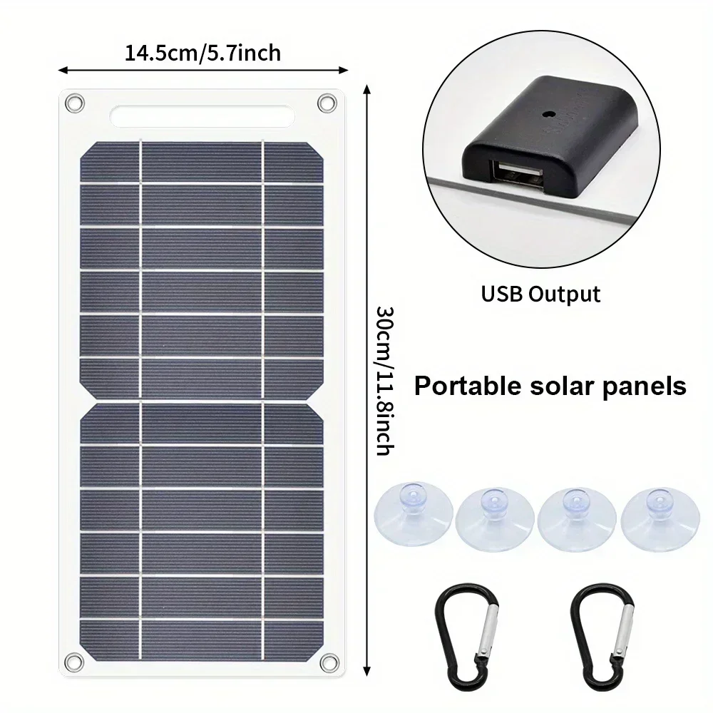 Portable Solar Panel USB 12V Charger Mobile Phone Folding Kit Foldable Outdoor Camping Power Bank For iPhone Charging Battery - Image 3