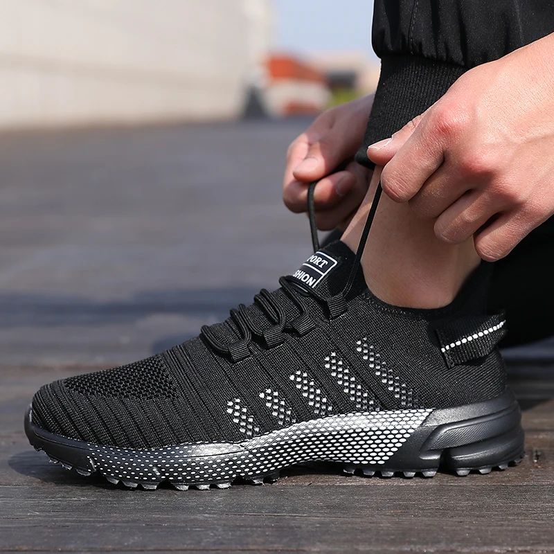 Men Casual Sneakers Mesh Lightweight Breathable Soft Soled Running Shoes Slip-on Male Flats Loafers Shoe Trainers Zapatos Hombre - Image 6
