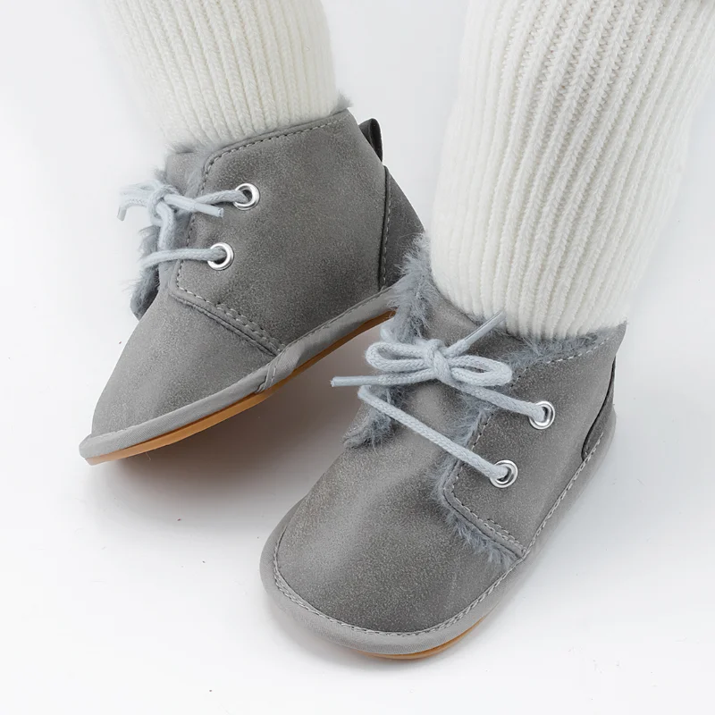 New Snow Baby Booties Shoes Baby Boy Girl Shoes Crib Shoes Winter Warm Cotton Anti-slip Sole Newborn Toddler First Walkers Shoes - Image 6