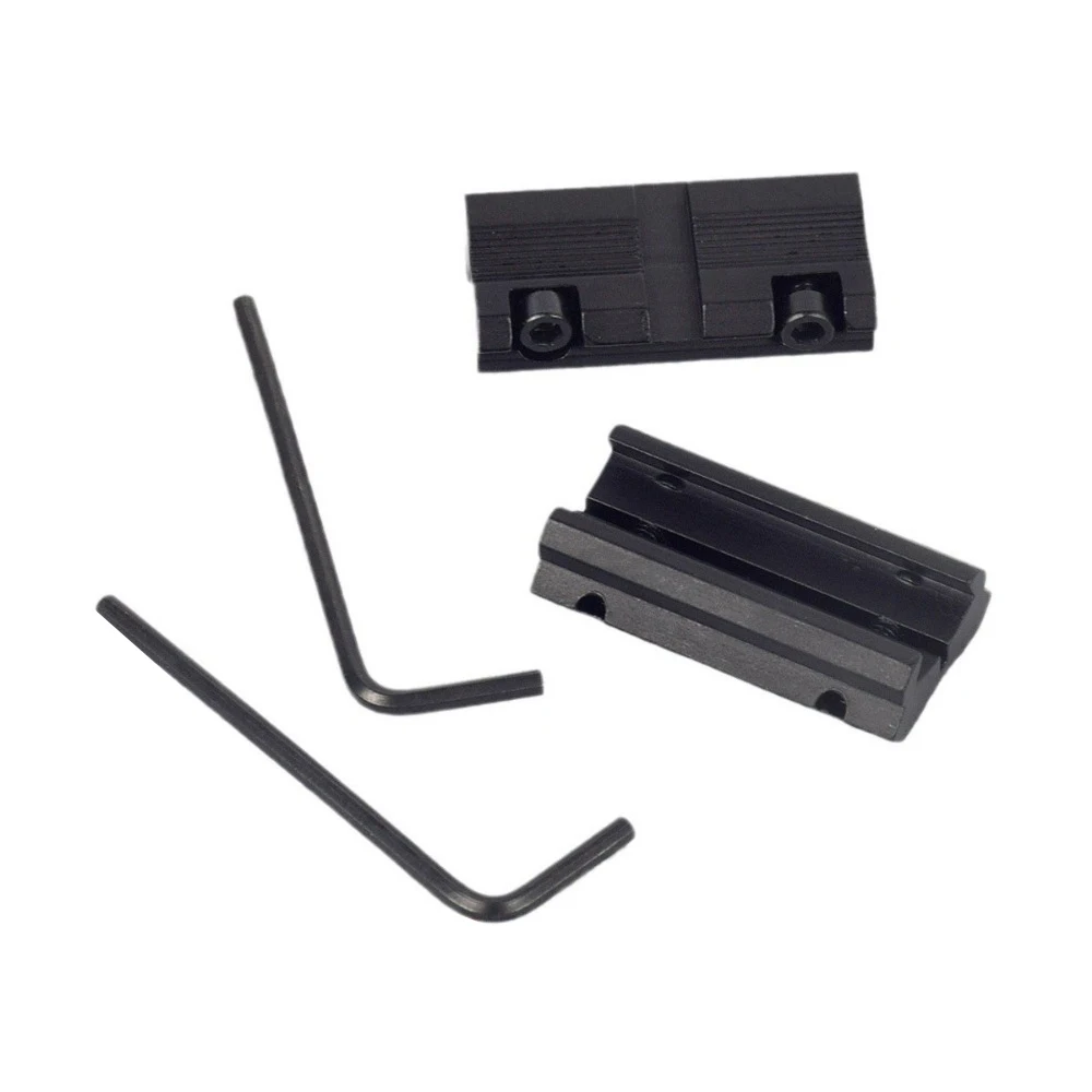 2pcs Tactical Picatinny 11mm Dovetail To 7/8" 20mm Weaver Adapter Rifle Scope Mount Tactical Hunting Accessories - Image 2