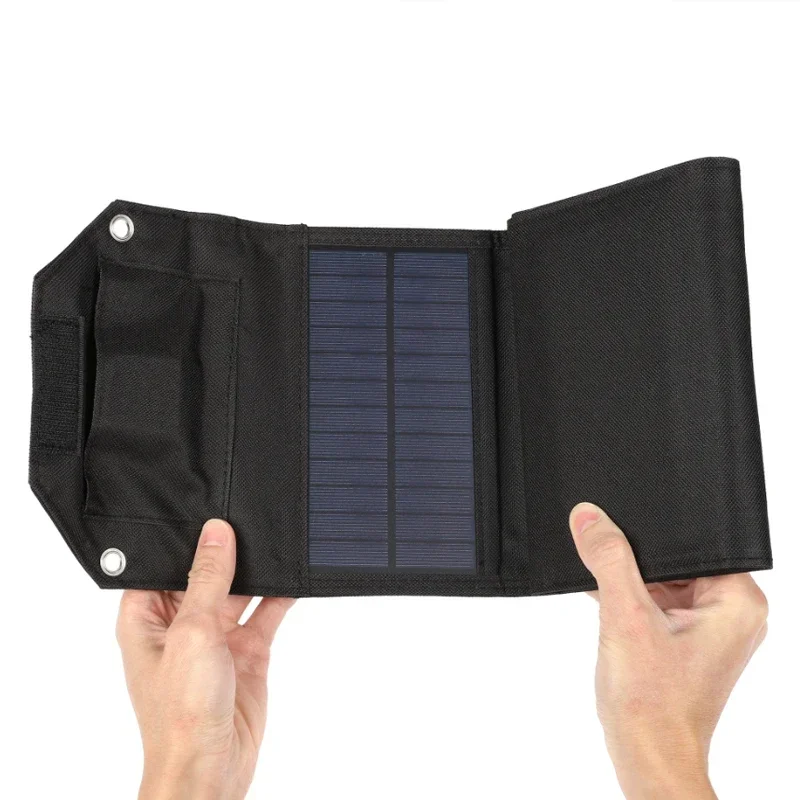 60W/80W/100W Folding Solar Panel USB 5V Solar Charger Portable Solar Battery Power Bank for Outdoor Camping Hiking + Cable - Image 4