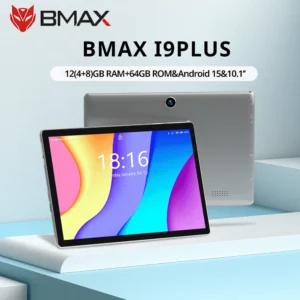 BMAX Kids Tablet I9 Plus Android 15 GPU G522EE 8GB RAM 64GB ROM 10.1 Inch Allwinner RK3562 Quad Core Port Tablets PC WIFI 6