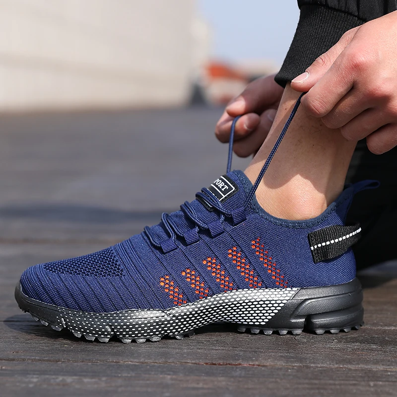Men Casual Sneakers Mesh Lightweight Breathable Soft Soled Running Shoes Slip-on Male Flats Loafers Shoe Trainers Zapatos Hombre - Image 4