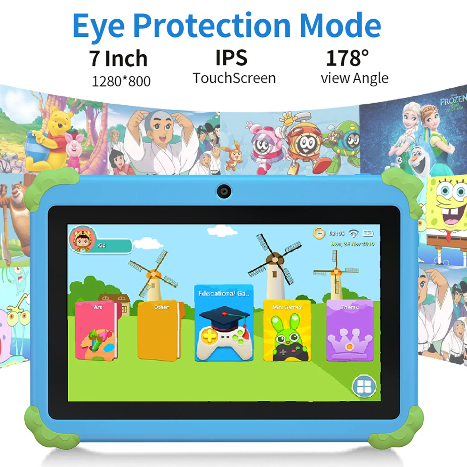New 5G WiFi Android Tablet Cartoon Pattern 7 Inch Tablet Pc Quad Core 4GB RAM 64GB ROM Cheap And Simple Children's Tablets - Image 3