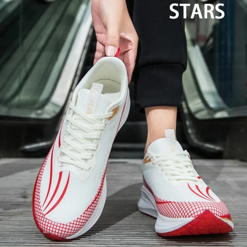 Men Casual Running Shoes Unisex Knit Breathable Sport Sneakers Women Athletic Non Slip Comfortable Shoes Leisure Tennis Shoes - Image 5