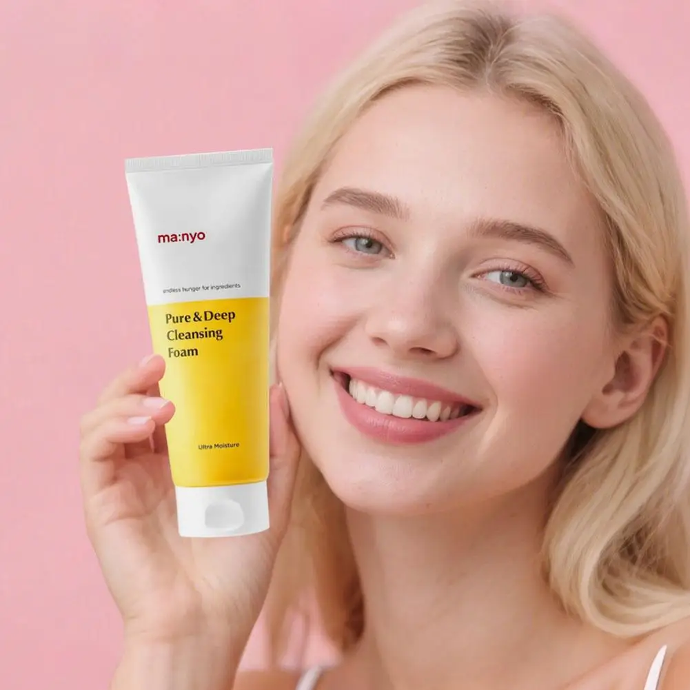 Manyo Pure Deep Cleansing Foam Efficient Whitening Makeup Remover Oil Nourishing Refresh Korean Original Facial Cleansing Care - Image 5