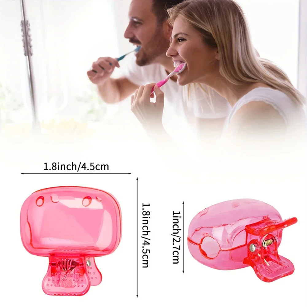 Travel Toothbrush Cover Case Waterproof Protective Cap with Clip Portable Brush Head Protector for Home & Trips - Image 6