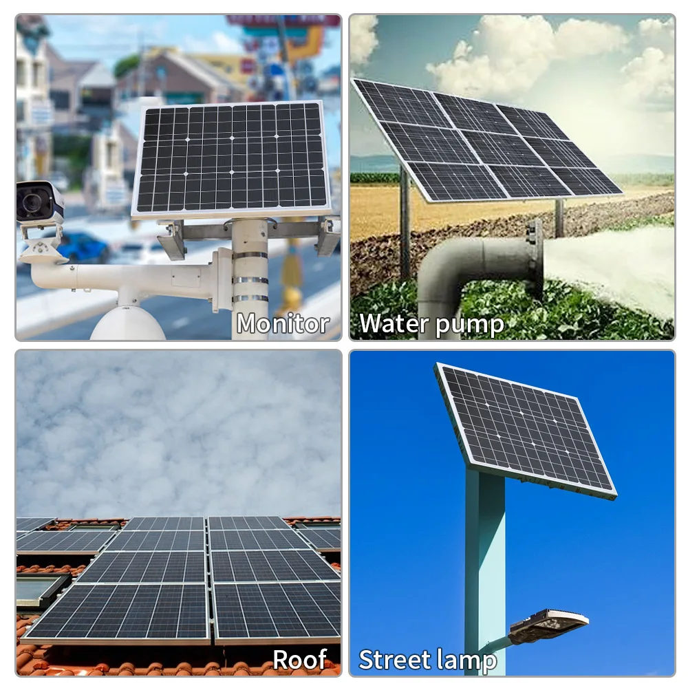 Solar Panel 12V Portable Solar Cell Outdoor Rechargeable Solar Kit Household Solar Generator Solar Charger RV Power Supply - Image 6