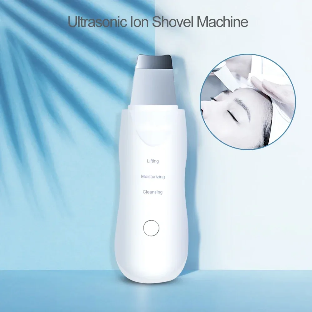 Professional No Ultrasonic Facial Skin Scrubber Ion Deep Face Cleaning Peeling Rechargeable Skin Care Device Beauty Instrument - Image 2