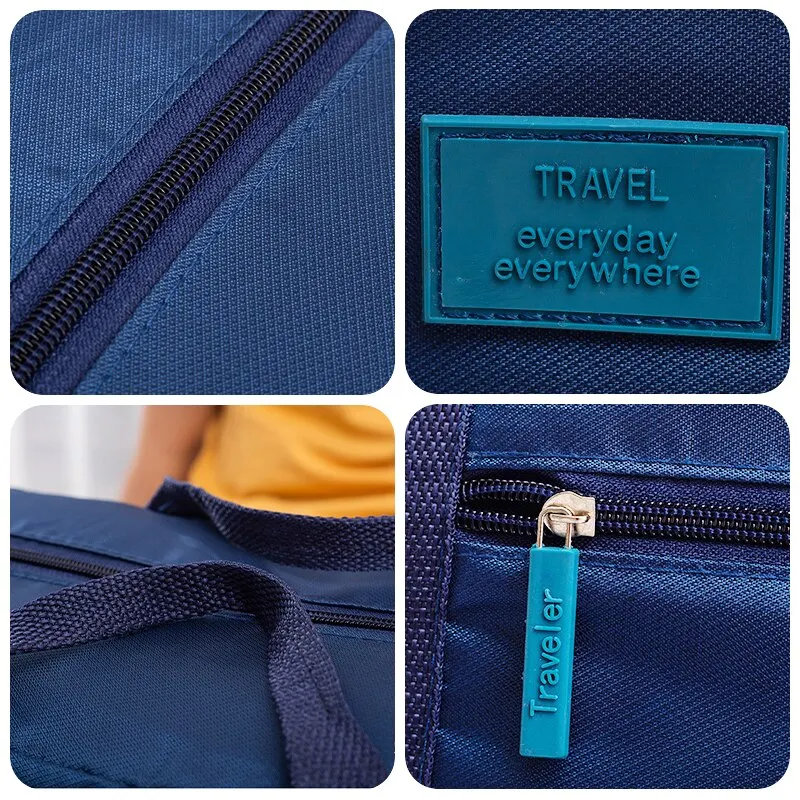 Foldable Travel Duffel Bag Lightweight Travel Bag for Women and Men Tote Carry On Luggage Bag Weekender Overnight Bag - Image 5