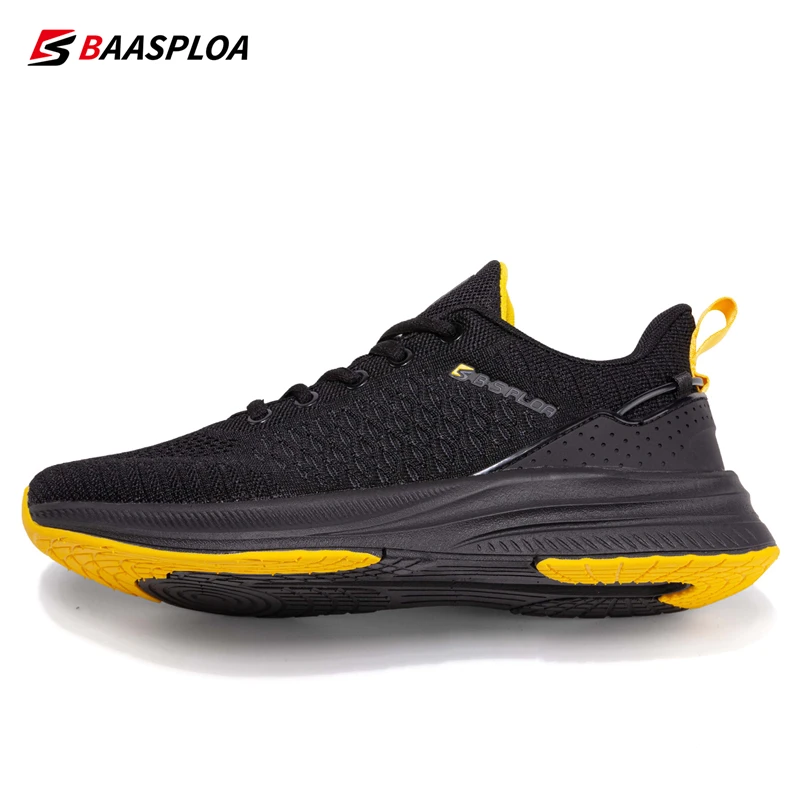 Baasploa Men's Running Shoes New Fashion Lightweight Mesh Breathable Walking Shoes Male Outdoor Casual Lace-Up Sports Shoes - Image 5
