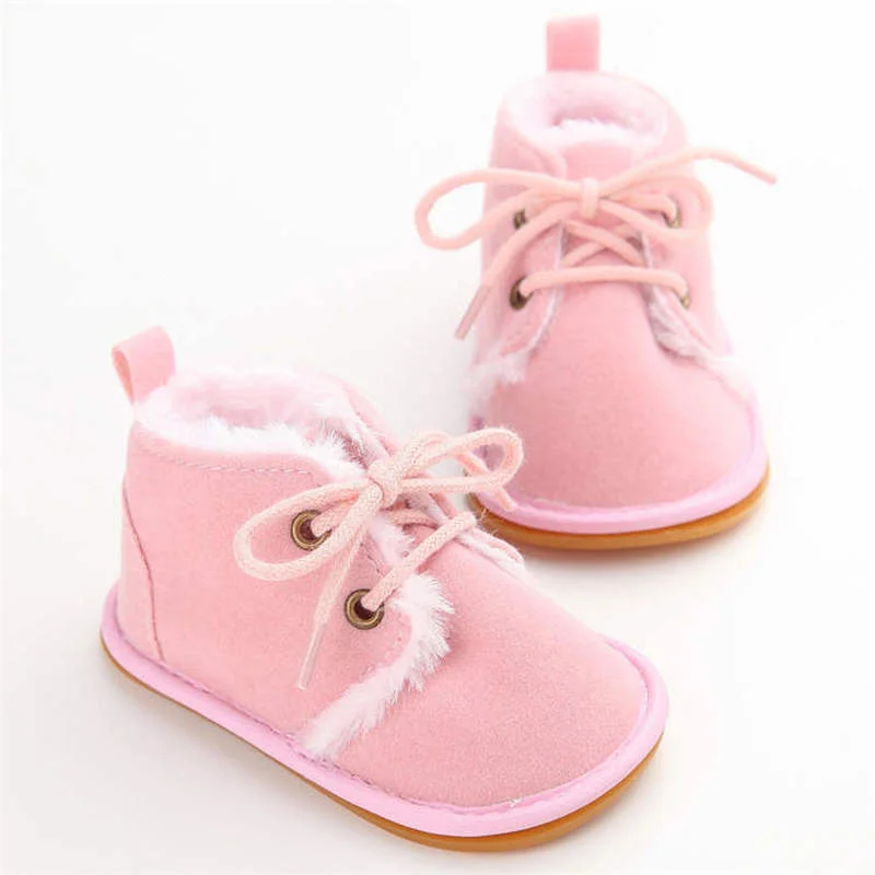 New Snow Baby Booties Shoes Baby Boy Girl Shoes Crib Shoes Winter Warm Cotton Anti-slip Sole Newborn Toddler First Walkers Shoes - Image 3