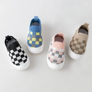 2024 Spring New Slip-on Toddler Shoes Baby First Walkers Kids Boys Girls Autumn Non-Slip Sneakers Sport Shoes