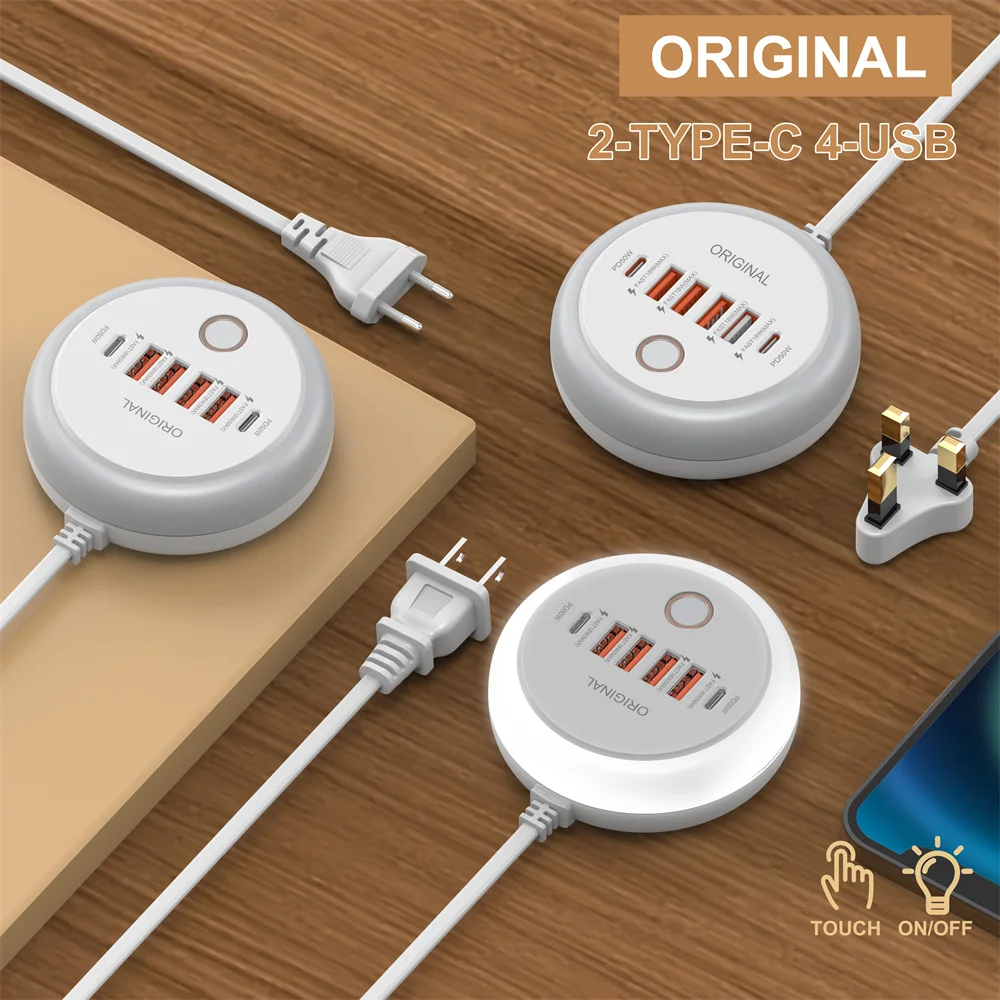 50W USB Charger Multi Ports Power Strip Socket Fast Charging Travel Charger For iPhone Samsung Xiaomi Quick Charge Phone Adapter - Image 6