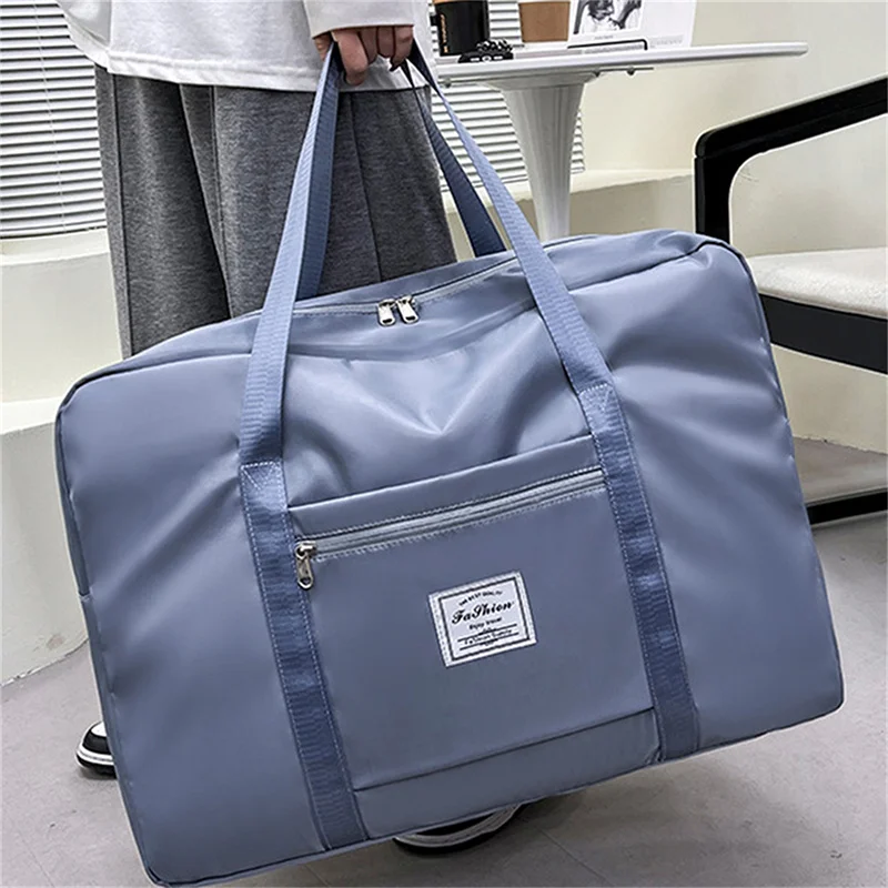Large Capacity Folding Travel Bags Waterproof Luggage Tote Handbag Travel Duffle Bag Gym Yoga Storage Shoulder Bag For Women Men - Image 4