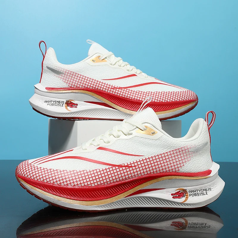 Men Casual Running Shoes Unisex Knit Breathable Sport Sneakers Women Athletic Non Slip Comfortable Shoes Leisure Tennis Shoes - Image 3