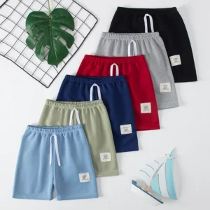 1/3 Pcs Children's Basic Joker Shorts Boy Leisure Sports Tether Pants Girl Fashion Comfortable Multicolor Combination Hot Pants