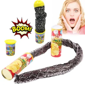 Funny Potato Chip Can Jump Spring Snake Toy Prank Gift April Fool Day Halloween Party Decoration Jokes Prank Trick Fun Joke Toys