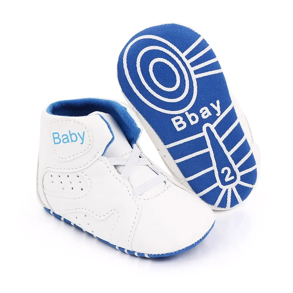 Meckior 2024 New Baby Boys Girls Sneakers Soft Bottom Non-slip Baby Soccer Basketball Sports Shoes First Walker Crib Shoes - Image 6