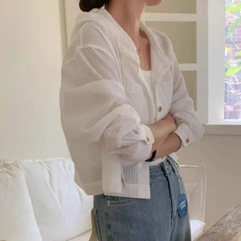 Women Shirt Summer Fashion Sunshade Long Sleeve Casual - Image 6