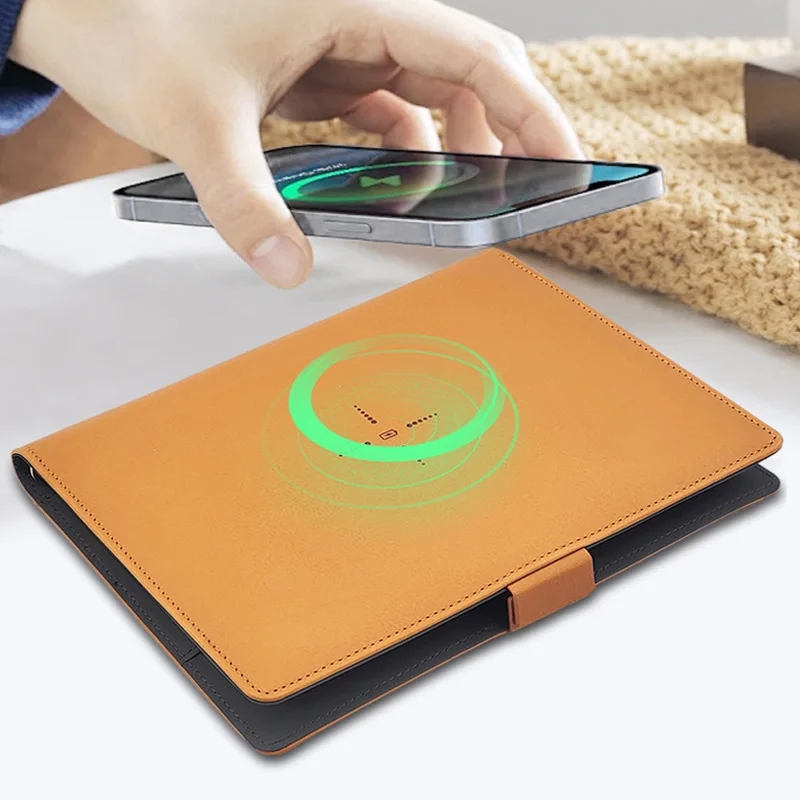 Charging Notebook Wireless Charging Power Bank Manager Binder Loose-leaf Notebook Business Gift Souvenir - Image 2