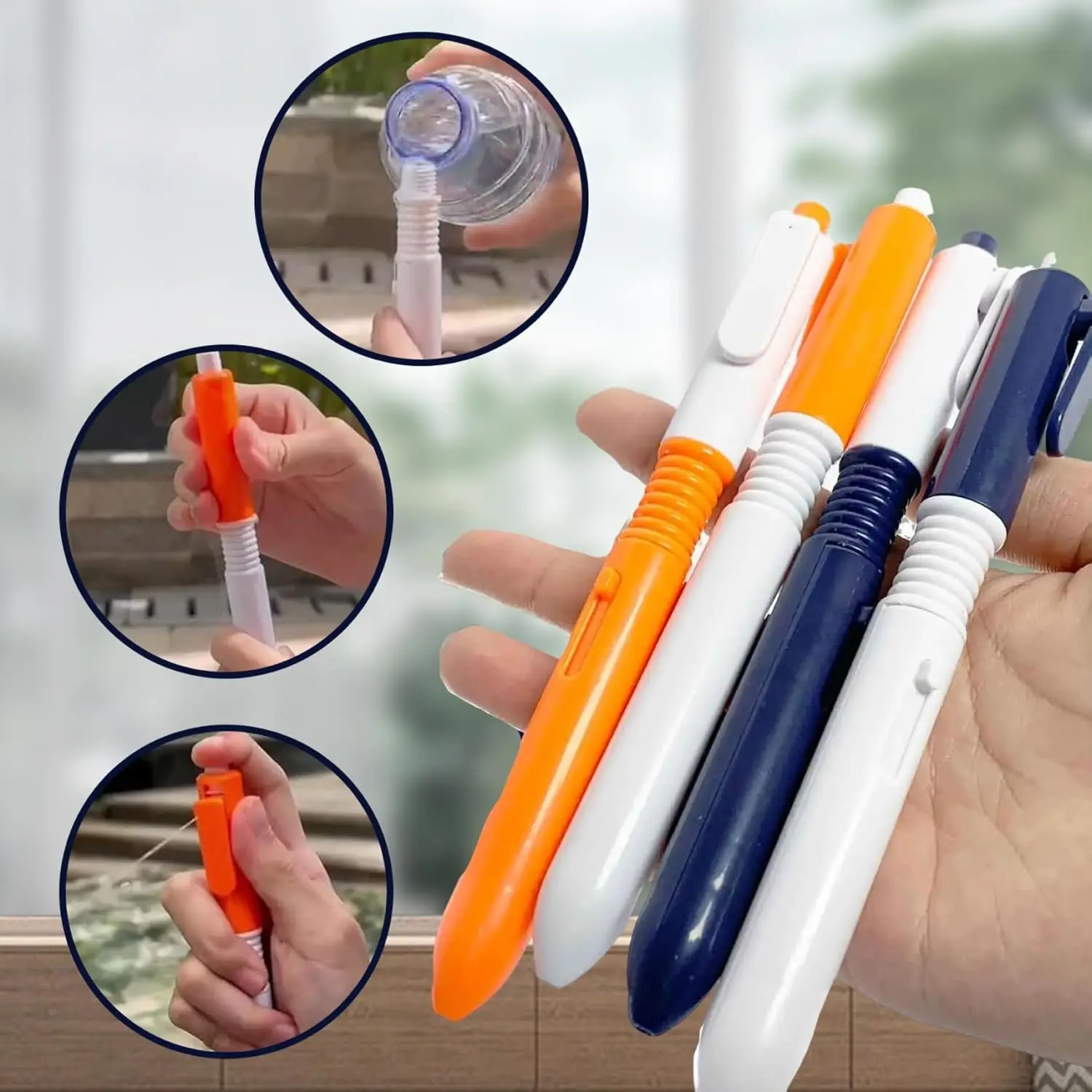 2 in 1 Funny Prank Retractable Water Spray Pens,Ball Pen with Water Spray Funny Prank Toy Stress Relief - Image 5