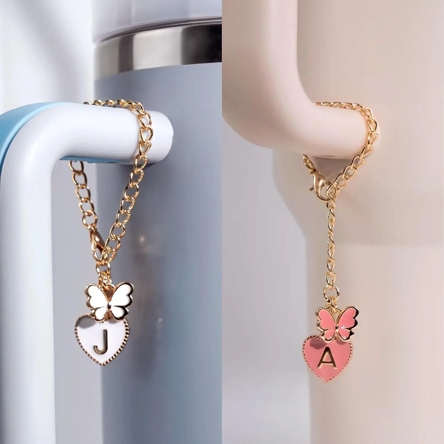 5PCS Straw Cover Cap Straw Toppers and Letter Charms for Stanley 30&40 Oz Tumbler with Handle Cup 10mm Straw Tumbler Accessories - Image 5