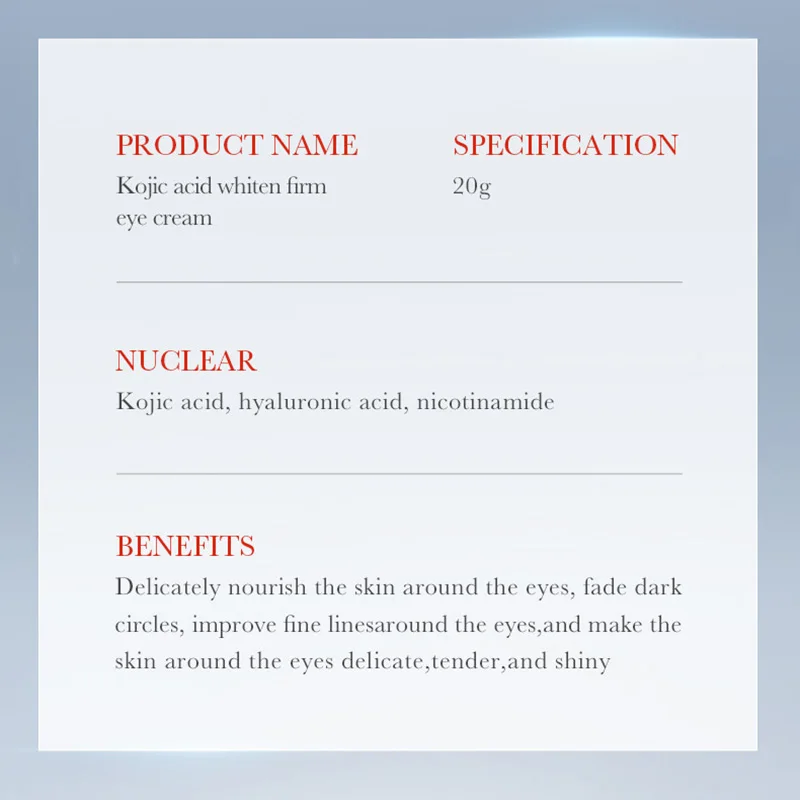 SADOER Kojic Acid Retinol Eye Cream Anti Dark Circles Remove Eye Bags Moisturizing Firming Beauty Eyes Skin Care Products - Image 5