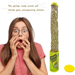 Prank Potato Chip Can Jump Spring Snake Toy Gift April Fool Day Halloween Party Decoration Jokes Prank Trick Fun Joke Toys Gifts