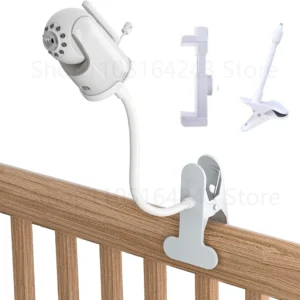 Baby Monitor Mount Universal Baby Camera Holder Baby Camera Stand For Crib Nursery 1/4 Screw Clip Hose Holeless Mounting CCTV Ph